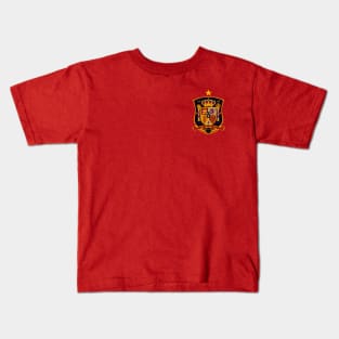 La Furia Roja - Andres Iniesta #6 - Front and Back Kids T-Shirt